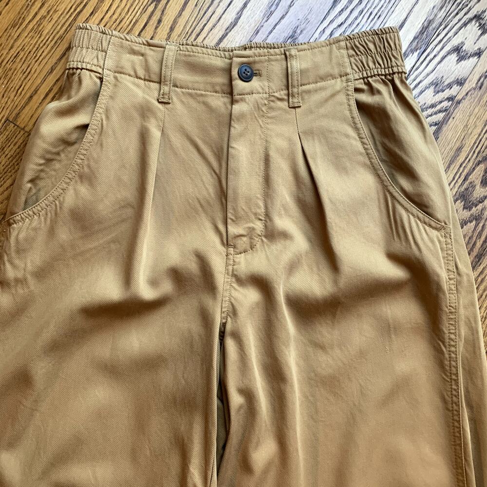 Madewell Women's Neale Straight-Leg Pant In Drapeweave CM5 Mustard Gold Size 6 - Picture 5 of 16